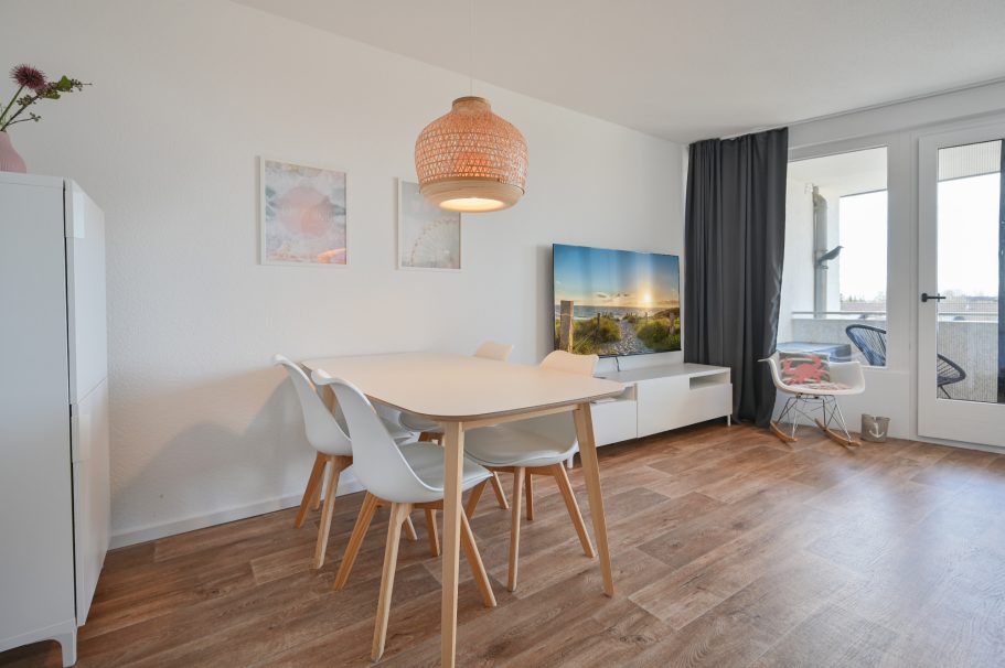 Ferienwohnung Hygge - familienfreundliches Wohnzimmer mit Essbereich